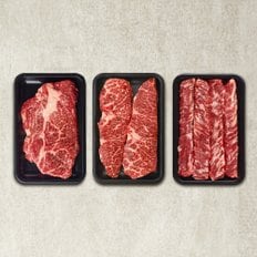 냉장 소고기 3종 600g C타입(소등심.살치.소갈비살)/전용 패키지포장