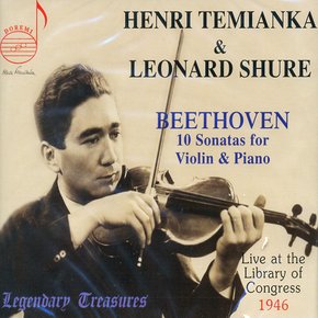 LUDWIG VAN BEETHOVEN - 10 SONATAS FOR VIOLIN & PIANO/ HENRI TEMIANKA, LEONARD SHURE