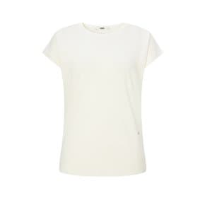 [25SS] 아이보리 DD로고 3부소매니트 DLSW5B451IV
