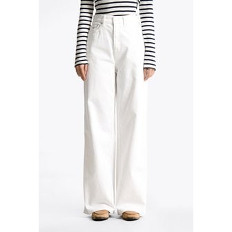 타미진스 여성 클레어 와이드 화이트 데님 팬츠 T32F0NEW34TWT1 TOMMY JEANS