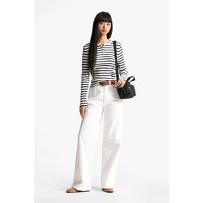 여성 클레어 와이드 화이트 데님 팬츠 T32F0NEW34TWT1 TOMMY JEANS