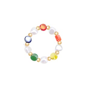 [핸드메이드 선물포장/비즈반지/진주반지] De aeseohsta April Beads Ring