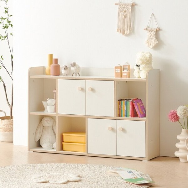 E0 모듈 2단 4도어 책장 1200 ITG323R (착불)