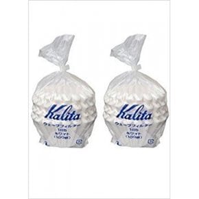 (2) - Twin Pack Kalita 22212 Wave Filters, 185, Pack of 200 total, White (Japan Import)