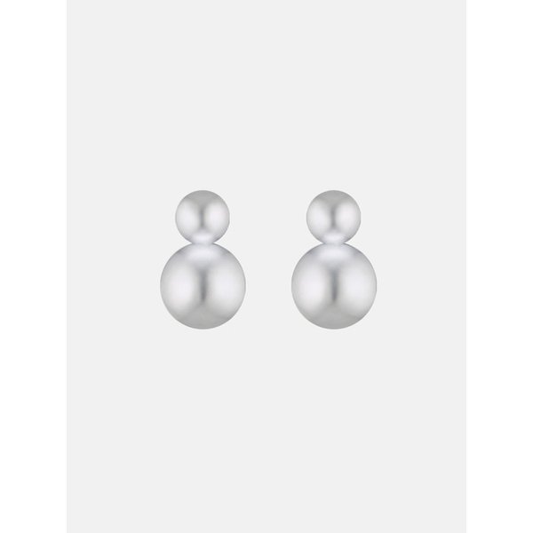 Duo glow silver925 earring (large)