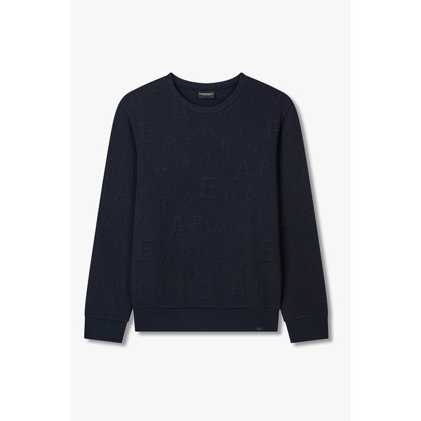 남성 엠보 알파벳 라운지 스웨트셔츠 0815336019000