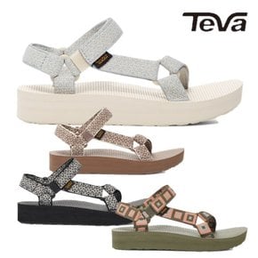 TEVA[테바] 여성스러운 디자인 키높이 데일리 샌들 Midform Universal STVF2410969 4컬러