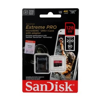  샌디스크Extreme PRO MicroSD(200MB/s)128G