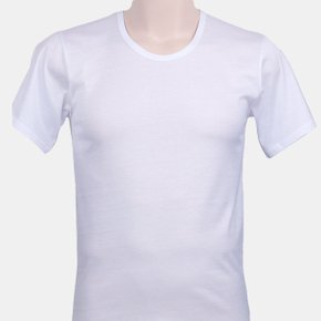 땀흡수 좋은 100수 순면 실켓 남성 흰색무지 반팔런닝