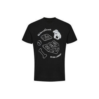 SSG랜더스 W&G 콜라보 그로밋 반팔티셔츠(BLACK)