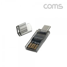 [IF784] Coms USB 3.1(Type C) 카드리더기(TF 메모리 카드(Micro SD) / USB 2.0 Type A)