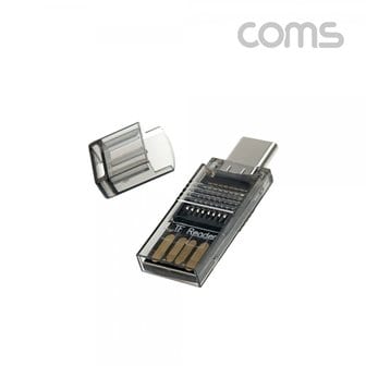 에스투씨엔아이 [IF784] Coms USB 3.1(Type C) 카드리더기(TF 메모리 카드(Micro SD) / USB 2.0 Type A)