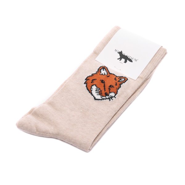 [부산점] 25FW 남성 폭스헤드 양말 (PM06400KT0010 H218 M 25F)