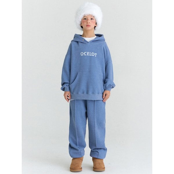 [SET] E21 기모 피그 마스킹프린트 셋업 (블루)