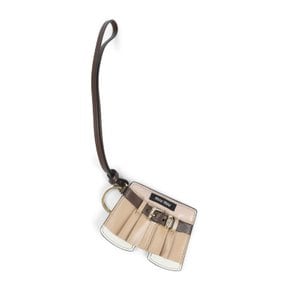 [해외배송] 미우미우 레더 스트랩 버클 디테일 멀티 컴파트먼트 키링 5TL5312CUK F0065