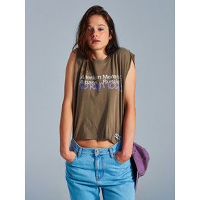 MNS x American apparel Today Sleeveless (over-fit)_Brown