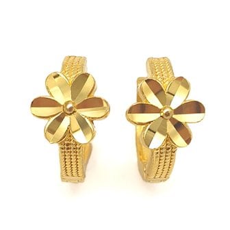 골드리카(Gold Rica) [골드리카]순금 스윗플라워 원터치 귀걸이 3.75g