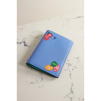SMYTHSON 스마이슨 파나마 프린트 텍스처 가죽 여권지갑 46376663162993450