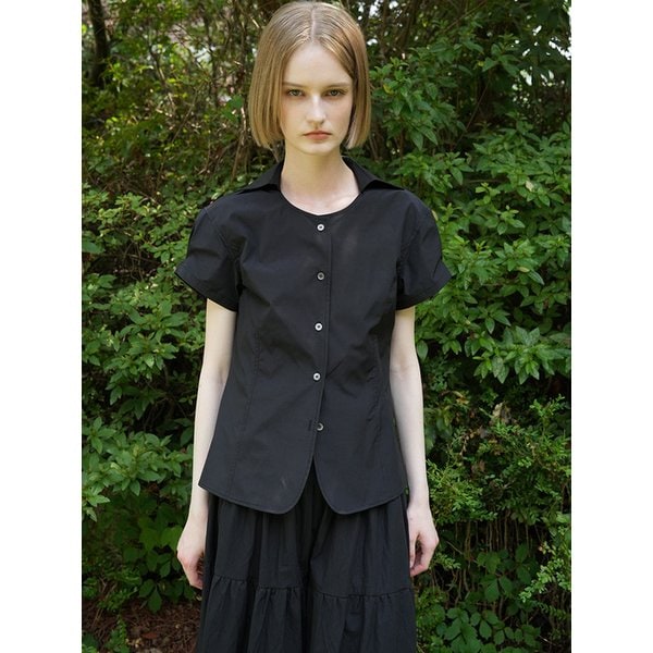 [리퍼브] COA HOURGLASS BLOUSE (BLACK)