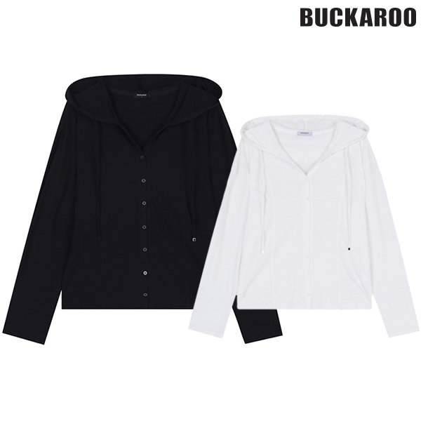 [여주점] 여성 40수 SLUB 반오픈 후드 가디건(B232TJ560P)