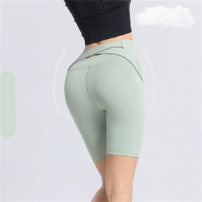 5부요가레깅스 노Y존 요가팬츠 하이웨스트 요가반바지
