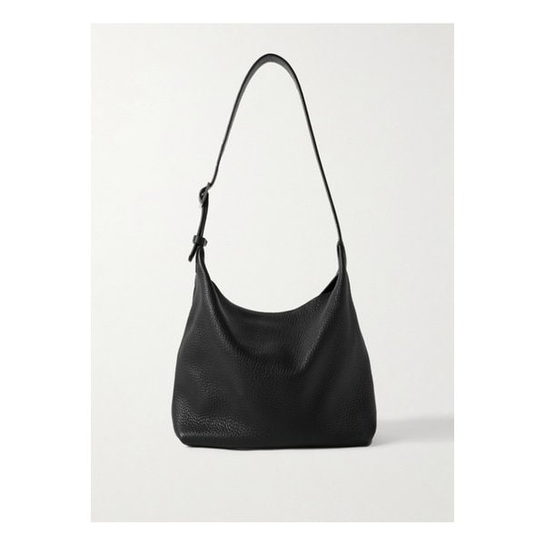 이사 텍스처 가죽 숄더 백 블랙 1647597359753846