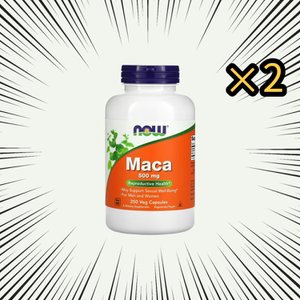 나우푸드 마카 500mg 250베지캡슐 마카뿌리 2통