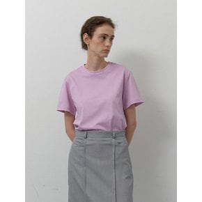 실키 라운드 반팔 티셔츠_PINK