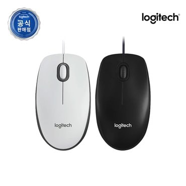 Logitech [로지텍 코리아]로지텍 M100R 유선 마우스[블랙,화이트]