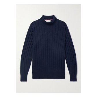 부르넬로쿠치넬리 브루넬로쿠치넬리 골지 캐시미어 스웨터 블루 1647597341962021