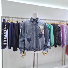 AK원주점 르니앤맥코이 하트패치 허리스트링 데님셔츠 MN04BL402