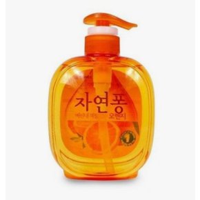 LG 자연퐁 친환경 주방세제 비린내 걱정없는 오렌지 용기 490ml