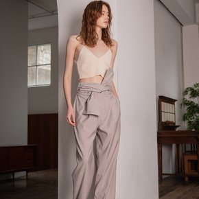 YY_Big ribbon high-waist pants