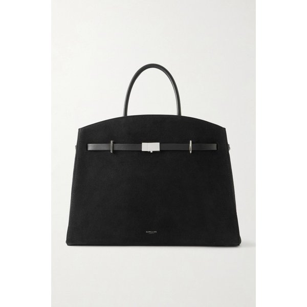 드멜리어 허드슨 가죽 트림 스웨이드 토트백 46376663162979994