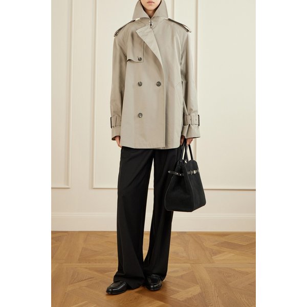 드멜리어 허드슨 가죽 트림 스웨이드 토트백 46376663162979994