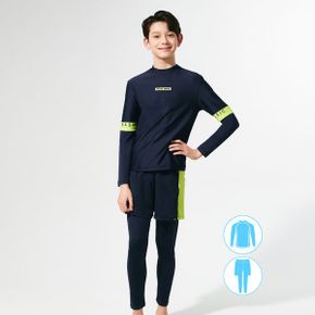 남아동 네이비 래쉬가드 워터레깅스 비치반바지 세트 BEB Y701N_P400309131