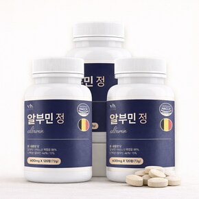 알부민 정 고함량 순수 난백 식약처 HACCP 인증 120정 3개