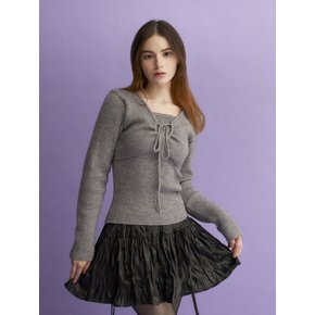 Butterfly Knitted Top (GRAY)