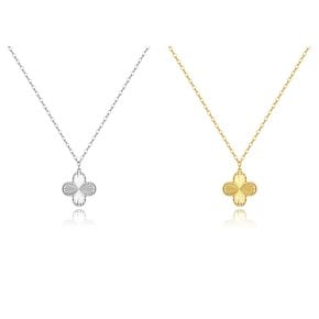 Thin clover necklace