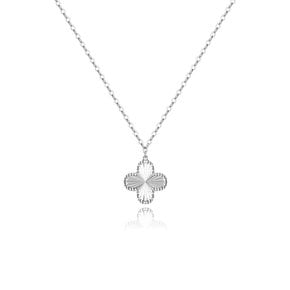 Thin clover necklace
