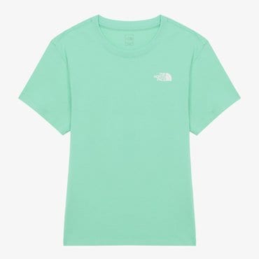 노스페이스 [노스페이스 공식] NT7UR30E 여성 코튼 베이직 반팔 티셔츠_PISTACHIO GREEN