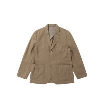 Solew 플리츠 포켓 쓰리 버튼 블레이저_베이지