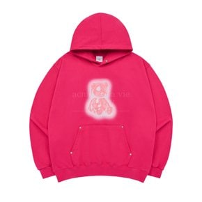 GRADATION METAL BEAR HOODIE PINK GR메탈베어 후드  핑크