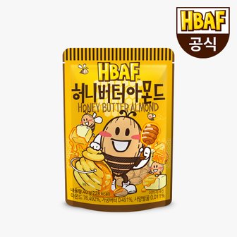 HBAF [본사직영] 바프 허니버터 아몬드 40g