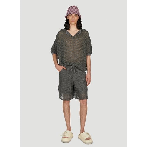 Basket Weave Polo Shirt