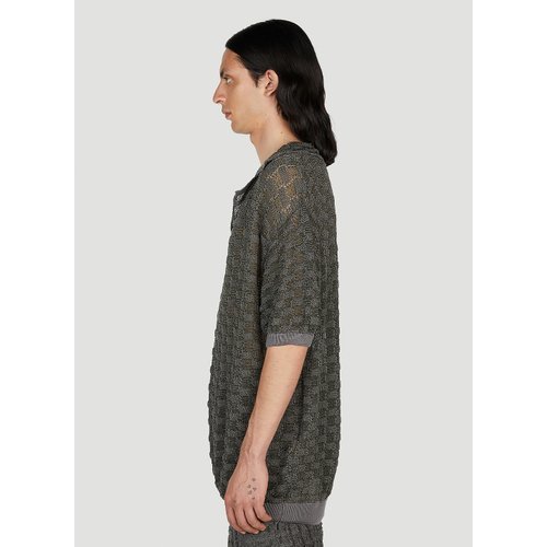 Basket Weave Polo Shirt