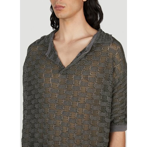 Basket Weave Polo Shirt