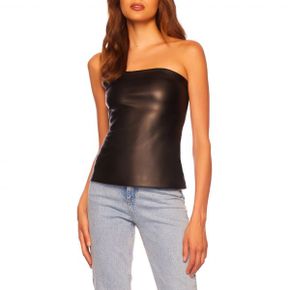 4263654 Susana Monaco Faux Leather Tube Top