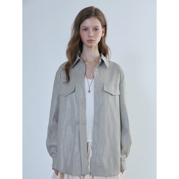 Leather Shirt Jacket_3color