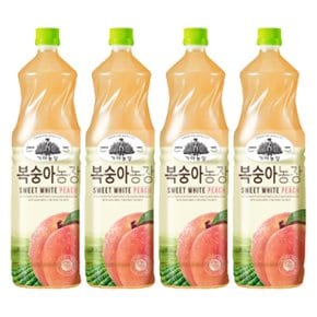 가야농장 복숭아농장 복숭아주스 1.5L x 4개